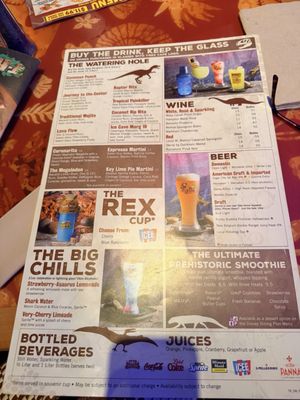 Menu photo 4 T-Rex Cafe Lake Buena Vista, FL