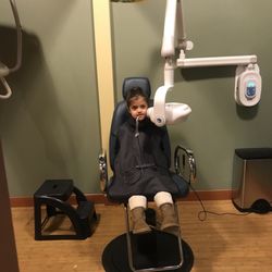 Cornerstone Pediatric Dentistry - Easy breezy.  She's actually enjoying this.