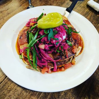 Jam Cafe on Beatty - Pulled pork pancakes 5/5 so good! - Breakfast & Brunch Near Me - Vancouver, British Columbia Jam Cafe on Beatty - Pulled pork pancakes 5/5 so good! - Breakfast & Brunch Near Me - Vancouver, British Columbia