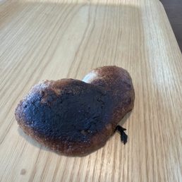 Ordered 6 take out bagels this morning. Got home and found this burned mess. Come on guys!
