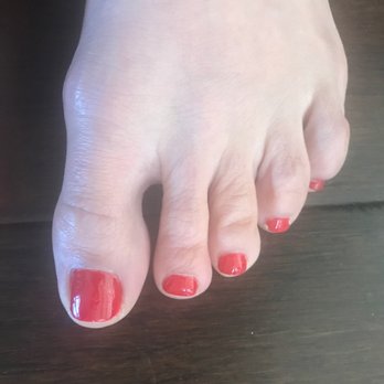 Happiness Nails & Spa - Deluxe pedicure, reg.polish, dry feet, more calloused scrubbing needed, but not mad about it. Polish as expected in winter is still good! - Nail Salons Near Me - Oceanside, California