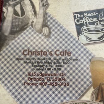 Christo's Cafe - Breakfast & Brunch Near Me - Orlando, Florida Christo's Cafe - Breakfast & Brunch Near Me - Orlando, Florida