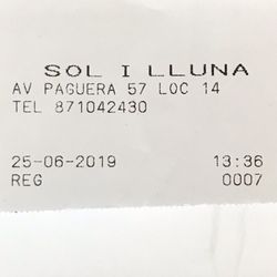 Sol i Lluna - Die Kassenquittungen.  The bills.