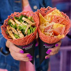 Berry Forkin' Good - Handcrafted savory crepes loaded with chicken, greens, ham and cheese at Berry Forkin' Good in Port St. Lucie.