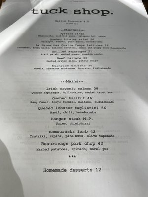 Menu photo 3 Tuck Shop Montreal, QC Menu photo 3 Tuck Shop Montreal, QC