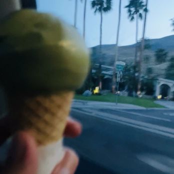 Kreem - Cruisin' with my vegan matcha cone - Coffee & Tea Near Me - Palm Springs, California
