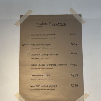 HeyTea TeaBar - Specials Menu June 2026 - Coffee & Tea Near Me - New York, New York