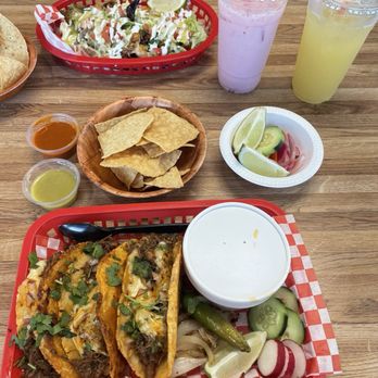 The Birria Spot - Birria quesadilla Quesabirria x3 Strawberry horchata Pineapple agua Fresca - Sports Bars Near Me - American Canyon, California The Birria Spot - Birria quesadilla Quesabirria x3 Strawberry horchata Pineapple agua Fresca - Sports Bars Near Me - American Canyon, California