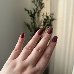 Christina Nails - Gel manicure by Kim (#126 with a matte finish)