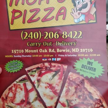 Moh's Pizza - Menu - Chicken Wings Near Me - Bowie, Maryland
