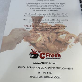 At C Fresh - Seafood Near Me - Bakersfield, California
