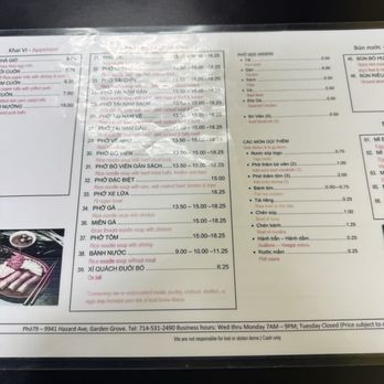 Pho 79 Restaurant - Vietnamese Near Me - Westminster, California