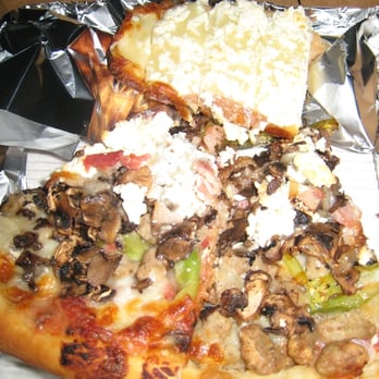 Rainbow Pizza - the Greek American - Left Overs - Greek Near Me - San Mateo, California Rainbow Pizza - the Greek American - Left Overs - Greek Near Me - San Mateo, California