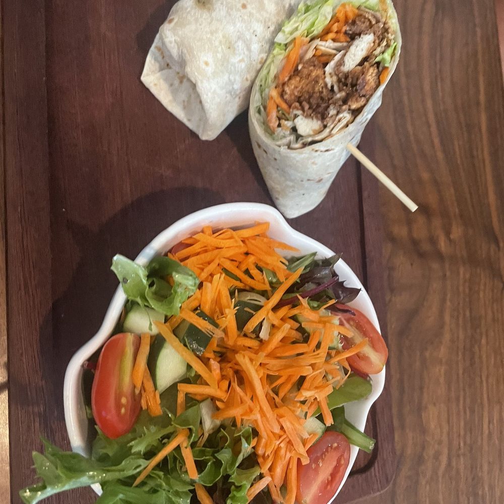 At The Rooftop - Crispy Asian Chicken Wrap - Cocktail Bars Near Me - Canton, Connecticut