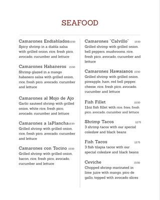 Menu photo 2 Mi Calvillo Durham, NC