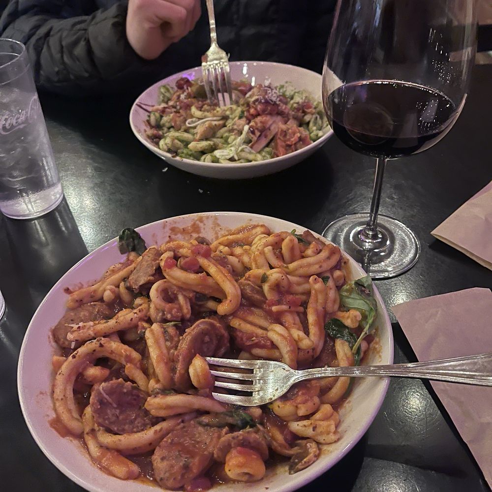Cafe Stella - Sausage Mushroom Pasta  Grilled Chicken Margherita - Italian Near Me - Flagstaff, Arizona
