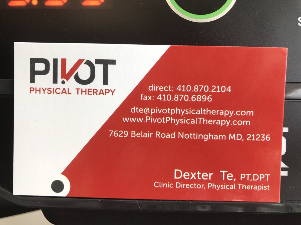 PIVOT PHYSICAL THERAPY Updated August 2024 8740 Belair Rd