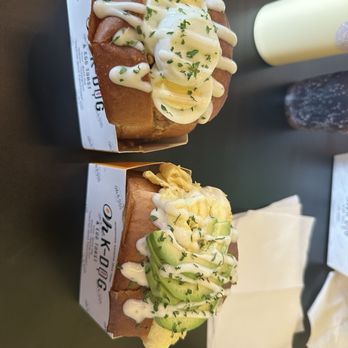 Oh K Dog - chicken egg toast  egg cheese egg toast - Juice Bars & Smoothies Near Me - Wichita, Kansas