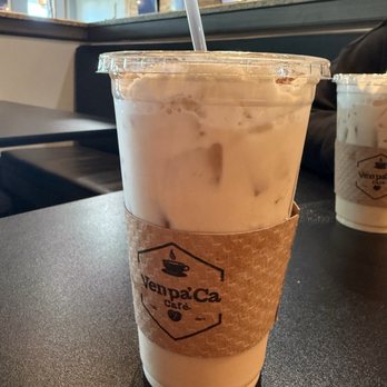 Ven Pa Ca Cafe - Cinnamon Roll latte - Puerto Rican Near Me - Titusville, Florida Ven Pa Ca Cafe - Cinnamon Roll latte - Puerto Rican Near Me - Titusville, Florida