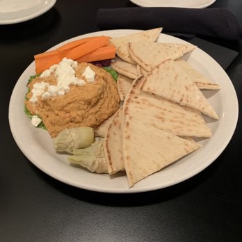 The Dish Cafe - Roasted Red Pepper Hummus Dip ($2 for those carrots...) - American Near Me - Daniels, West Virginia The Dish Cafe - Roasted Red Pepper Hummus Dip ($2 for those carrots...) - American Near Me - Daniels, West Virginia