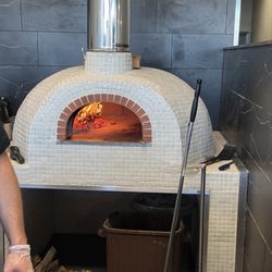 Wood fired oven.