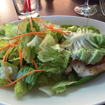 Esquire Grill - Sad chicken sandwich and side "chopped salad." Huh? - American Near Me - Sacramento, California