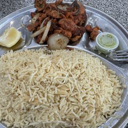 Chicken Suqaar and rice