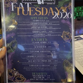 Bourbon Street - Fat Tuesday 2026 - Cajun/Creole Near Me - Bayside, New York