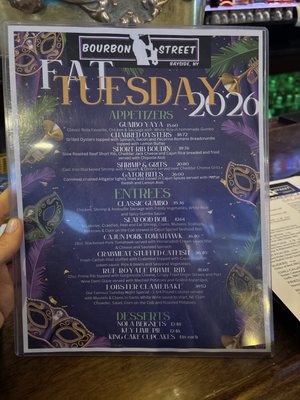 Menu photo 3 Bourbon Street Bayside, NY