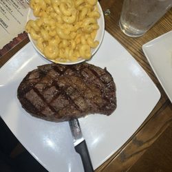 The 57th Fighter Group Restaurant - Rib Eye with Mac and Cheese