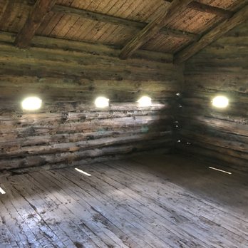 Ft Parker Historic Site - Blockhouse interior showing loopholes and murder holes - Landmarks & Historical Buildings Near Me - Groesbeck, Texas Ft Parker Historic Site - Blockhouse interior showing loopholes and murder holes - Landmarks & Historical Buildings Near Me - Groesbeck, Texas
