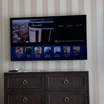 The Beverly Hilton - HUGE flat screen televisions in the renovated rooms. - Hotels Near Me - Beverly Hills, California The Beverly Hilton - HUGE flat screen televisions in the renovated rooms. - Hotels Near Me - Beverly Hills, California