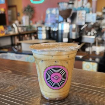 Dark Matter Coffee - Caravanserai - Vanilla bean iced latte - Coffee & Tea Near Me - Chicago, Illinois