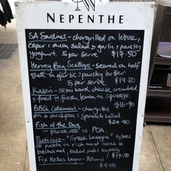 Estia Restaurant - Specials for the evening.