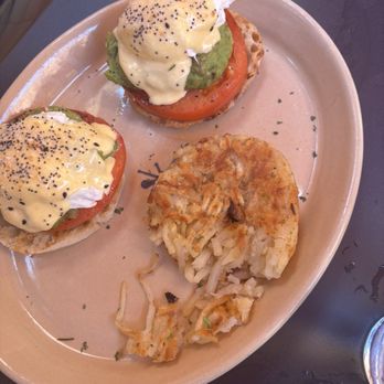 Snooze, an A.M. Eatery - Smashed Avocado Benny* - Breakfast & Brunch Near Me - Tustin, California