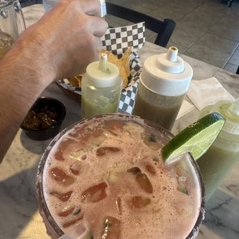 Mirador Mexican & Seafood - Watermelon cucumber oh my God, margarita - Seafood Near Me - Gilbert, Arizona