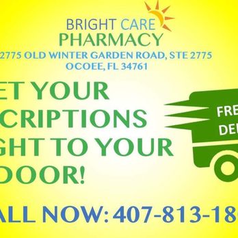 Bright Care Pharmacy - Your meds to your door! We offer free delivery within a 10 mile radius!
Call us at 407-813-1800 to find out more! - Pharmacy Near Me - Ocoee, Florida Bright Care Pharmacy - Your meds to your door! We offer free delivery within a 10 mile radius!
Call us at 407-813-1800 to find out more! - Pharmacy Near Me - Ocoee, Florida