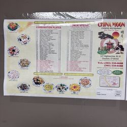 China Moon - Menu