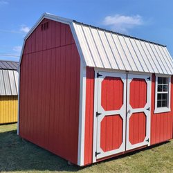 RUSH1 Sheds and Portable Buildings - A cute little side lofted barn for a garden shed
