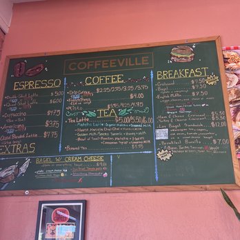 Coffeeville - Menu as of 3/30/2023 - Coffee & Tea Near Me - Watsonville, California Coffeeville - Menu as of 3/30/2023 - Coffee & Tea Near Me - Watsonville, California