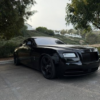 Dependable Guys - Tint, ppf; paint protection film; blacked out car with vinyl but left the spirit of ecstasy chrome which was arsons idea just trust him - Auto Customization Near Me - Santa Ana, California