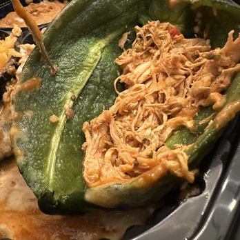 Mesquite Grill - Chiles Poblanos - is supposed to be filled with chicken - Mexican Near Me - Rochester, New York Mesquite Grill - Chiles Poblanos - is supposed to be filled with chicken - Mexican Near Me - Rochester, New York