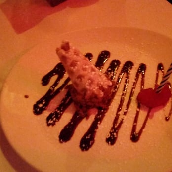 Bobo's - Nice Bday gesture! He didn't explain it, but seemed like a mousse-filled waffle cone thingy with choc drizzle & a raspberry. - Steakhouses Near Me - San Francisco, California Bobo's - Nice Bday gesture! He didn't explain it, but seemed like a mousse-filled waffle cone thingy with choc drizzle & a raspberry. - Steakhouses Near Me - San Francisco, California