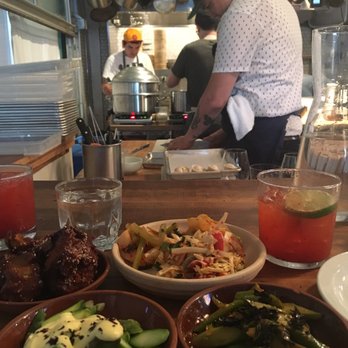 Han Oak - the apps or banchan and the friendly dumpling and rice noodle sheet guy; hi kitchen staff! - Korean Near Me - Portland, Oregon Han Oak - the apps or banchan and the friendly dumpling and rice noodle sheet guy; hi kitchen staff! - Korean Near Me - Portland, Oregon