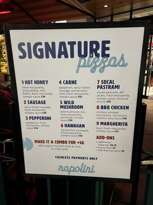 Menu photo 2 Napolini Pizzeria Anaheim, CA