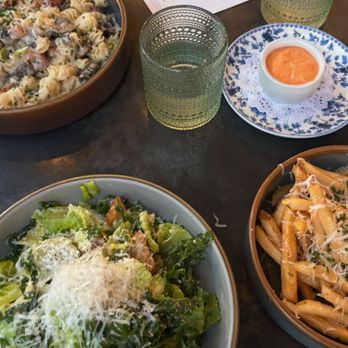 Timpano Hyde Park - Tuscan Kale Caesar and Truffle Fries - Italian Near Me - Tampa, Florida Timpano Hyde Park - Tuscan Kale Caesar and Truffle Fries - Italian Near Me - Tampa, Florida