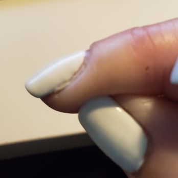 Natural Nails - Shellac in my cuticles - Nail Salons Near Me - Hillsboro, Oregon
