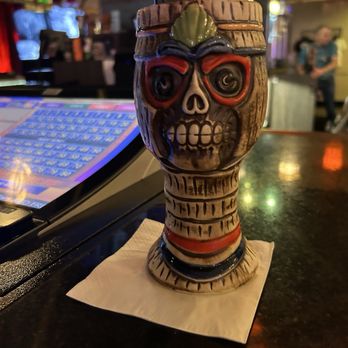 The Tiki Bar - My husband's drink and mug he took home - Tiki Bars Near Me - Las Vegas, Nevada