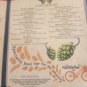 The Handle Bar - Menu - Pubs Near Me - Chico, California The Handle Bar - Menu - Pubs Near Me - Chico, California