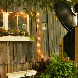 Snaptique Photo Booth - Vintage Handcrafted Photo Booth at a barn wedding